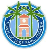 Lake Park Florida logo with a lighthouse in the center
